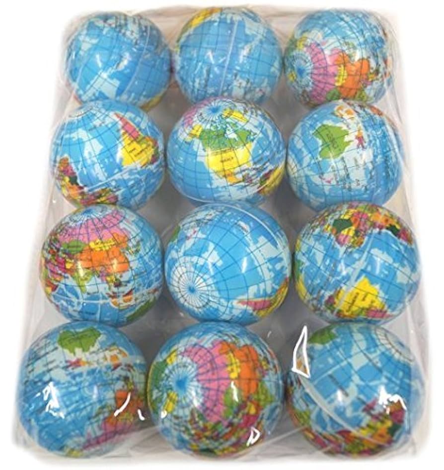 Amazon.co.jp: PU地球儀ボール 12個セット : 文房具・オフィス用品